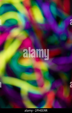 Blurred multicolored lines in background Stock Photo