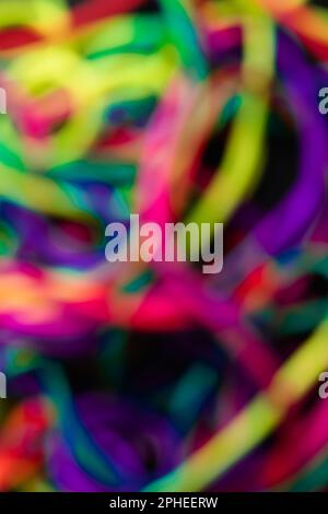 Blurred multicolored lines in background Stock Photo