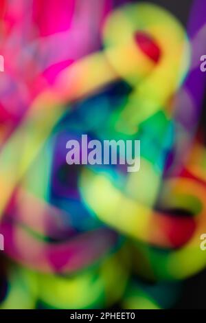 Blurred multicolored lines in background Stock Photo