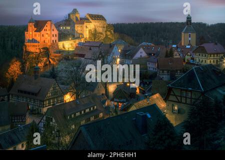 Hohnstein, Saxon Switzerland, Saxony, Germany Stock Photo