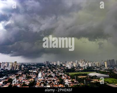 Storm in the big city. City of Sao Paulo, Brazil. Stock Photo