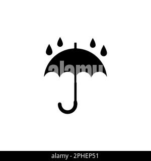 Umbrella icon. Simple illustration of umbrella vector icon for web. Rain protection symbol. Flat design style. Stock Vector