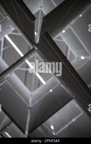 Abstract geometrical composition with light. Background for tech, business and IT Stock Photo