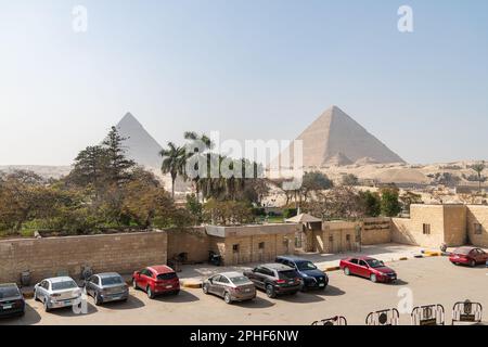 The entrance to the sound and light show for the Pyramids of Giza in ...