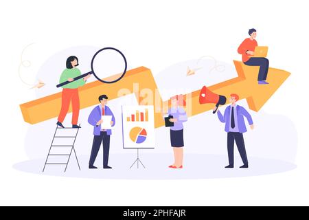 Business people working together on project Stock Vector