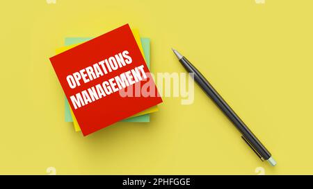 operations management Stock Photo