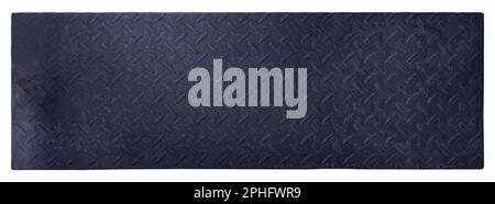 Seamless iron board Plate With Diamond Pattern.Black metal background or black steel surfac, rusty iron with real colors and precise sizes ready to be Stock Photo
