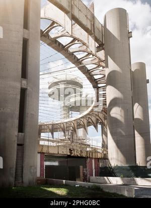 The New York State Pavillion for the 1964 World's Fair in Flushing Meadows, Corona Park, Queens, New York City Stock Photo