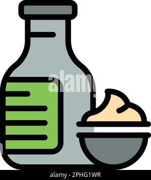 Sushi wasabi icon. Outline Sushi wasabi vector icon for web design isolated on white background color flat Stock Vector