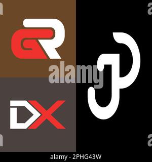 Letter logo, abstract logo, monogram logo, simple logo, modern logo and minimal logo design. This logo can be used for company, website and printing Stock Vector