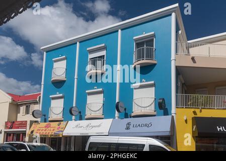 Downtown Philipsburg, St. Maarten, Southern Caribbean , Stock Photo