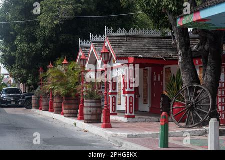 Downtown Philipsburg, St. Maarten, Southern Caribbean , Stock Photo