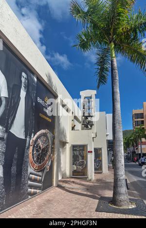 Downtown Philipsburg, St. Maarten, Southern Caribbean , Stock Photo