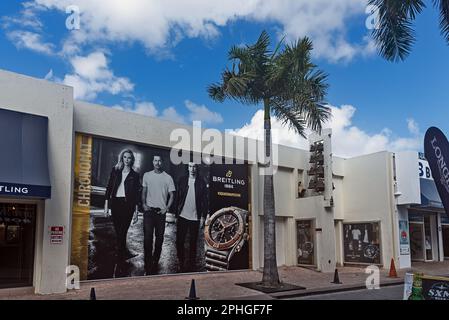 Downtown Philipsburg, St. Maarten, Southern Caribbean , Stock Photo