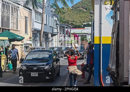 Downtown Philipsburg, St. Maarten, Southern Caribbean , Stock Photo