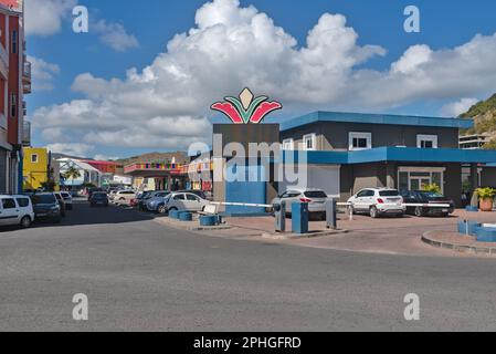 Downtown Philipsburg, St. Maarten, Southern Caribbean , Stock Photo