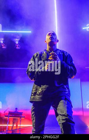 The irish singer songwriter Dermot Kennedy performs live in Brussels | Le chanteur auteur irlandais Dermot Kennedy en concert a Forest National a Brux Stock Photo