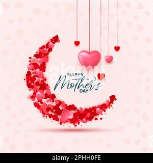 Happy mothers day card background illustration Stock Vector