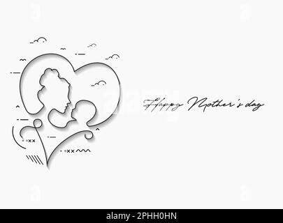 Happy mothers day celebration background design Stock Vector