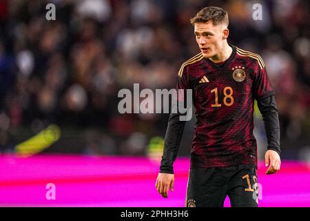 Cologne, Germany. 28th Mar, 2023. COLOGNE, GERMANY - MARCH 28: Florian Wirtz of Germany during the International Friendly match between Germany and Belgium at RheinEnergieStadion on March 28, 2023 in Cologne, Germany (Photo by Joris Verwijst/Orange Pictures) Credit: Orange Pics BV/Alamy Live News Stock Photo