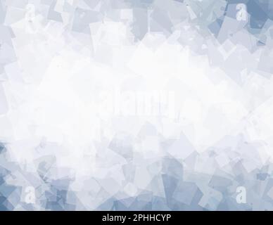 Abstract cool bluish gray geometric background with translucent chaotic texture. Artistic vector graphic pattern Stock Vector