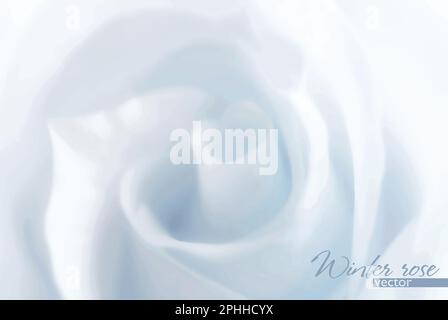 Pure background with blurred light blue rose. Vector Stock Vector