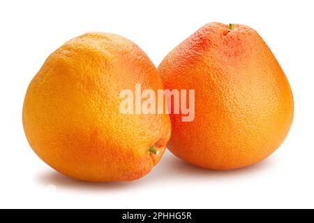 grapefruit path isolated on white Stock Photo