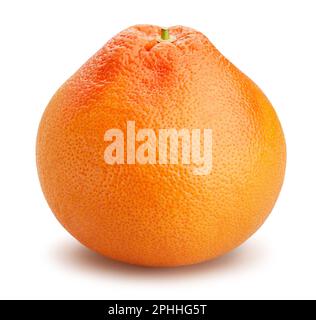 grapefruit path isolated on white Stock Photo
