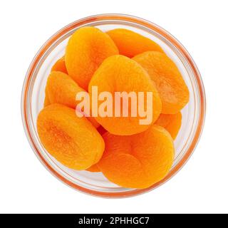 dried apricot path isolated on white Stock Photo