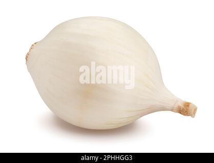 white onions path isolated on white Stock Photo
