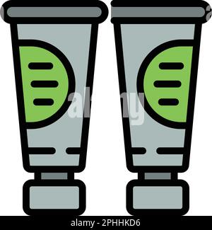 Prepared wasabi icon. Outline Prepared wasabi vector icon for web design isolated on white background color flat Stock Vector