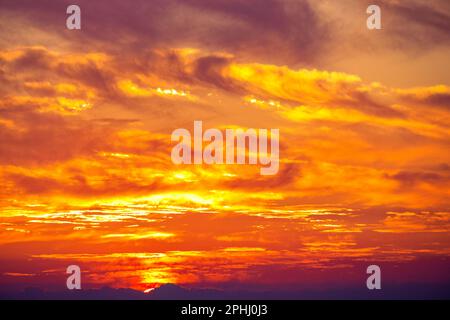 Xlendi, Gozo island, Malta. 22th Mar, 2023. Sunset over Xlendi Bay in the southwest of Gozo island in Malta. Stock Photo