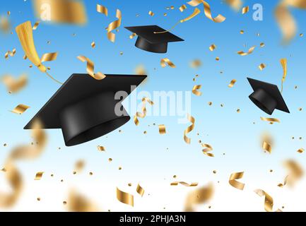 Graduation Caps Confetti – Weißes Abschluss-Konfetti Für Partys & Feiern