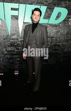 Ben Schwartz attends the Universal movie Premiere of 'Renfield' at Museum of Modern Art in New York, New York, USA on March 28, 2023. Robin Platzer/ Twin Images/ Credit: Sipa USA/Alamy Live News Stock Photo