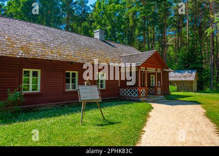 School at Estonian Open Air Museum in Tallin. Stock Photo