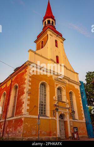 St. Elizabeth's Church in PГ¤rnu, Estonia. Stock Photo