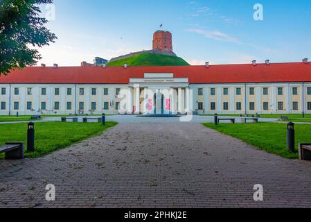 The Lithuania National Museum under the Gediminas hill in Vilnius,Lithuania. Stock Photo