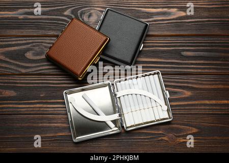 flat cigarette case Amazon.com: Portable Slim Leather Ultrathin Box for Hold 10 Regular Size Amazon.com: EEKUY Long Ladies Cigarette