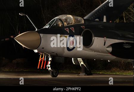 The Blackburn Buccaneer is a British carrier-capable attack aircraft designed in the 1950s for the Royal Navy. Stock Photo