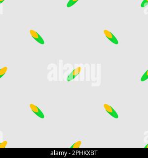 Corn pattern seamless. Baby fabric texture Stock Vector