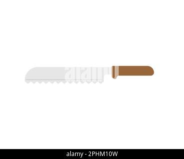 Bread knife isolated. Vector illustration Stock Vector