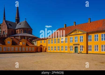 Royal mansion in the center of Roskilde, Denmark. Stock Photo