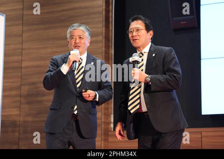 (L-R) Tadasu Kawano, Toshihiko Seko, MARCH 29, 2023 - Marathon : Japan ...