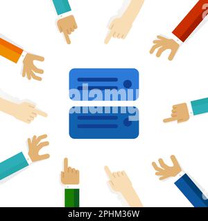 server technology modern connection computer networking electronics Stock Vector