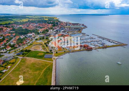 Aerial view of Rudkøbing village in Denmark Stock Photo - Alamy