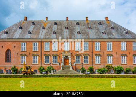Valdemars Slot in Denmark during a summer day. Stock Photo