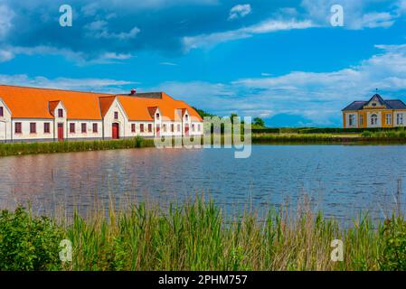 Valdemars Slot in Denmark during a summer day. Stock Photo