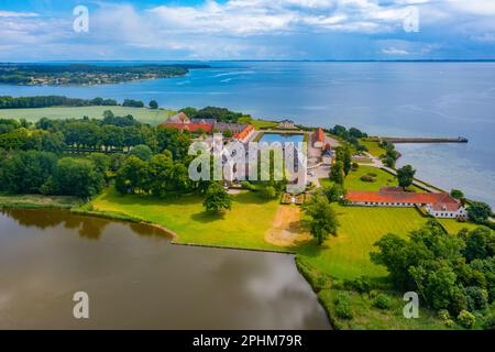 Valdemars Slot in Denmark during a summer day. Stock Photo
