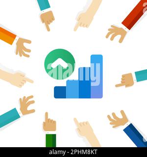 chart graphics icon statistics grow up financial investment Stock Vector