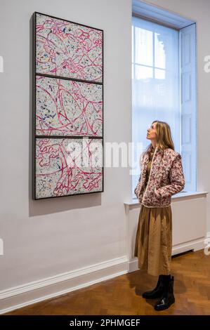 London, UK. 29th Mar, 2023. Perdu, CXVII, 2021 - Lee Bul, New paintings from her Perdu series, shown for the first time in London at Thaddaeus Ropac, London. Credit: Guy Bell/Alamy Live News Stock Photo